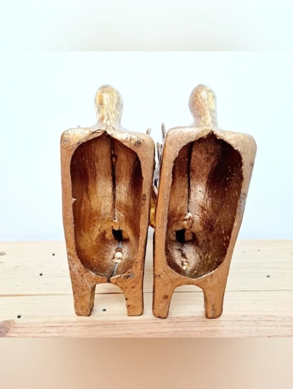 Vintage Brass Reindeer Stag Candle Holders | Matched Pair | 7” Holiday Decor